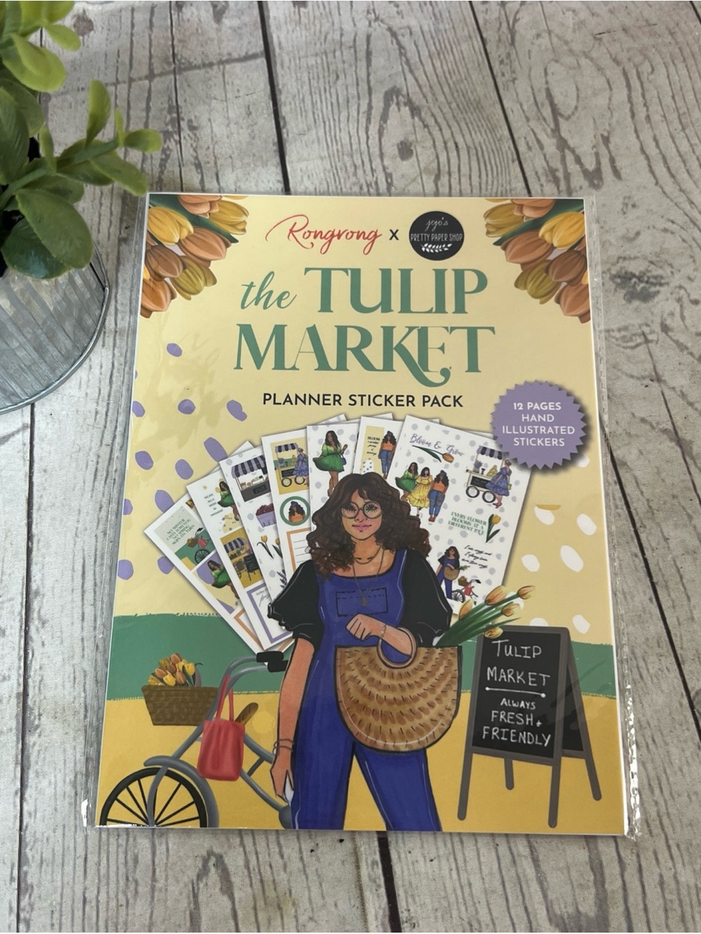 Rongrong The Tulip Market Planner Sticker Pack Boho Cottagecore Scrapbooking